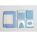 disposable sterile incision surgical drape pack with hole  making machine